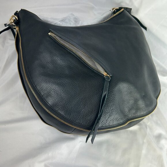 Vince Camuto Large Felax  Black Leather Hobo Handbag New with Tag - Picture 9 of 15